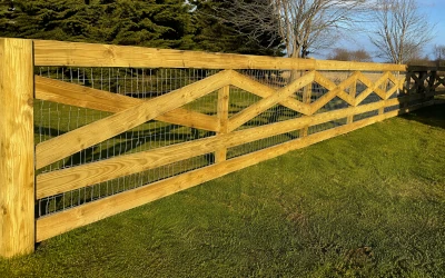 Rural property fencing protecting acreage and boundaries